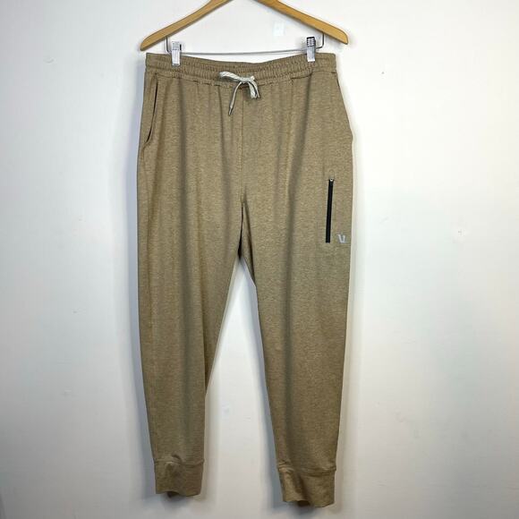 Vuori Sunday Performance Jogger Lightweight Athleisure Pants Tan Camel Mens XL - Picture 3 of 17